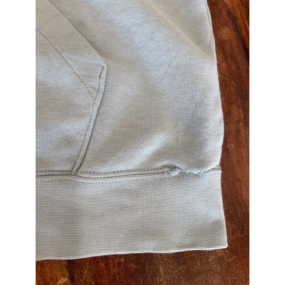 Nike swoosh logo Sweatshirt Blue Half Zip Sweatshirt Kangaroo Pocket womens' S - Picture 10 of 10